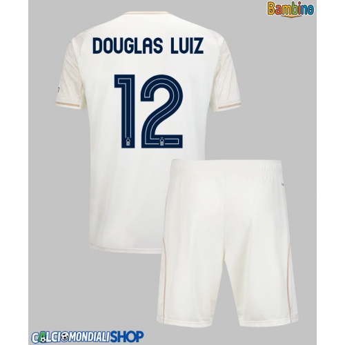 Maglie da calcio Nottingham Forest Douglas Luiz #12 Seconda Maglia Bambino 2025-26 Manica Corta + Pantaloni corti)
